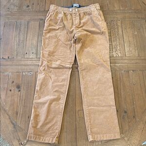 Vineyard Vines chestnut fine corduroy pull on straight leg pants boys 14-16
